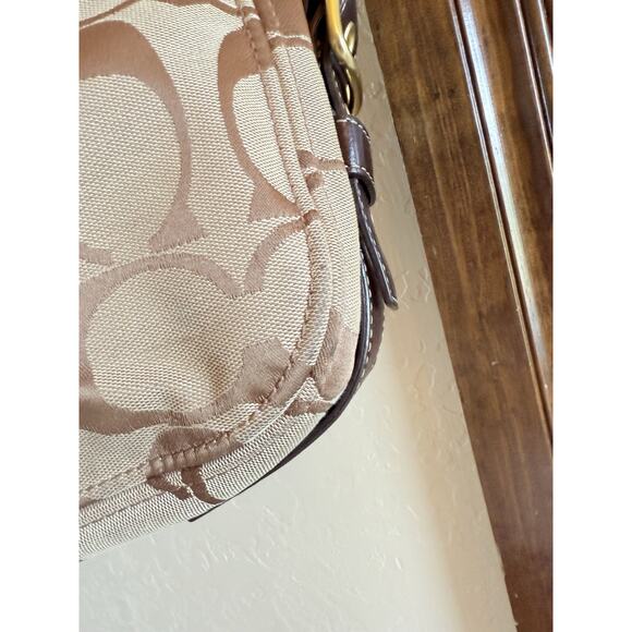 Vintage Coach Zoe Hobo Bag with Box/Dust Bag Brown Leather Chunky Brass Hardware - Picture 10 of 16